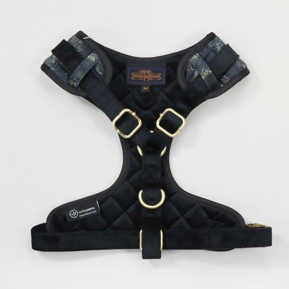 SNOOP DOGGIE DOGGS DELUXE BLACK QUILTED PET HARNESS NWT SIZE MEDIUM - Picture 4 of 8